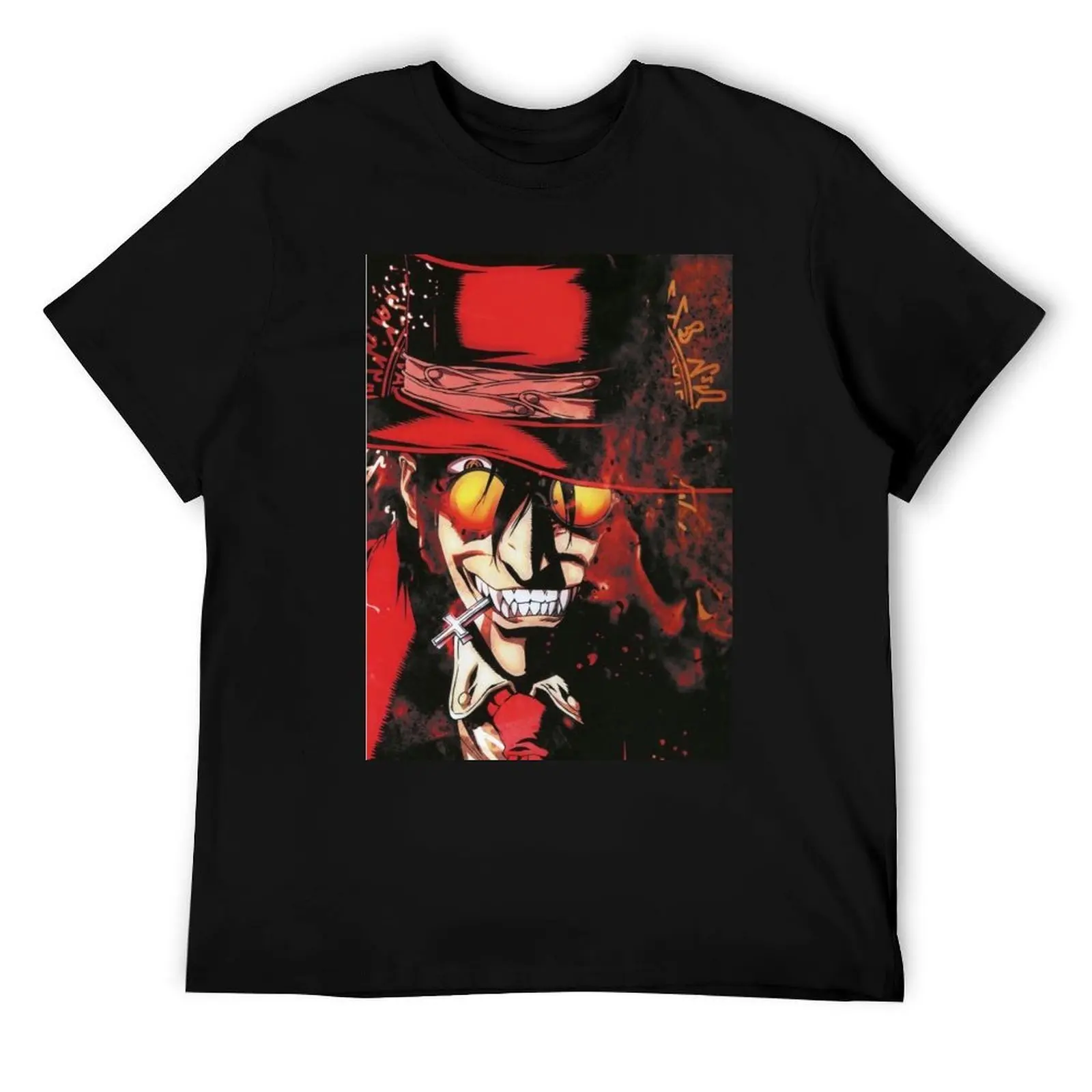 

Hellsing T-Shirt black cotton t-shirt plain for man package t shirt man casual T-Shirt