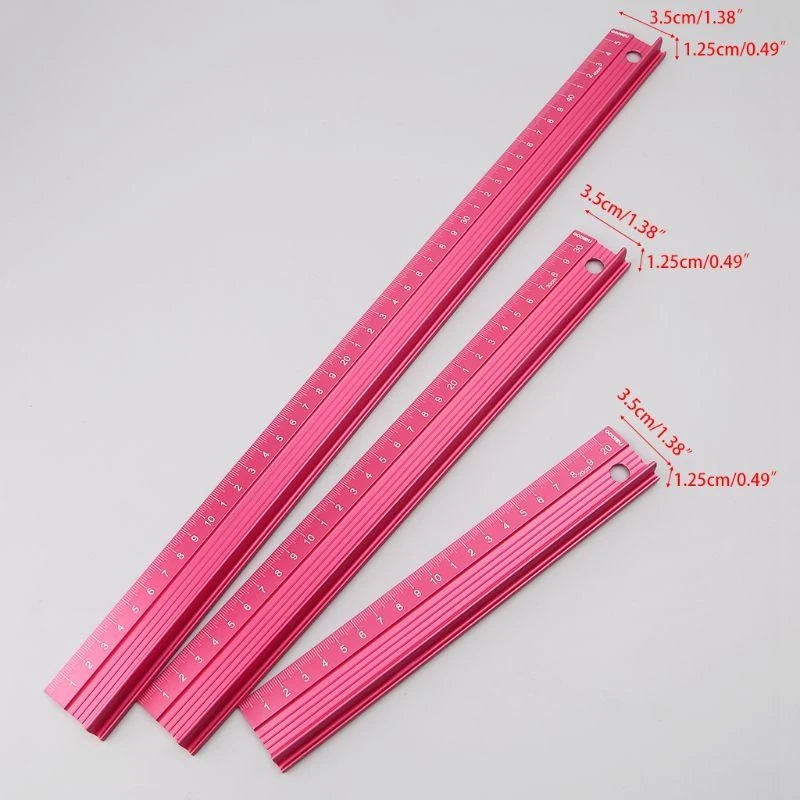 プロのアルミニウム合金ストレートルーラー保護スケール測定エンジニア