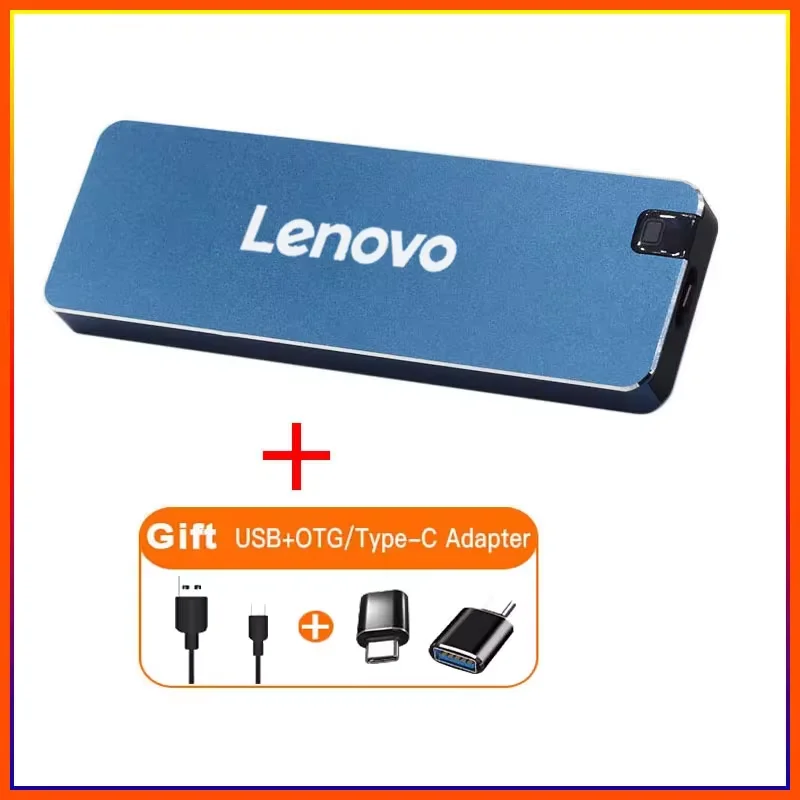 Imagem -05 - Lenovo-disco Rígido Ssd Externo Portátil Usb 3.1 Disco Flash 256tb 2tb tipo c Novo 100 Original