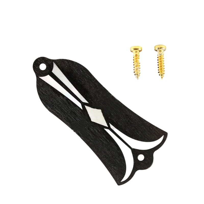 Trusses Rod Cover Plate with Screws 2 Holes Decorative Case Electric Guitar Replacement Part