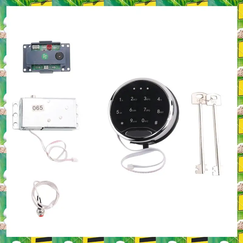 3C Electron Elektronisches Safe Lock Kit Set Touchpad/Tastatur mit Magnetschloss 2 Override-Tasten, elektronisches Safe Lock Kit Set Touch