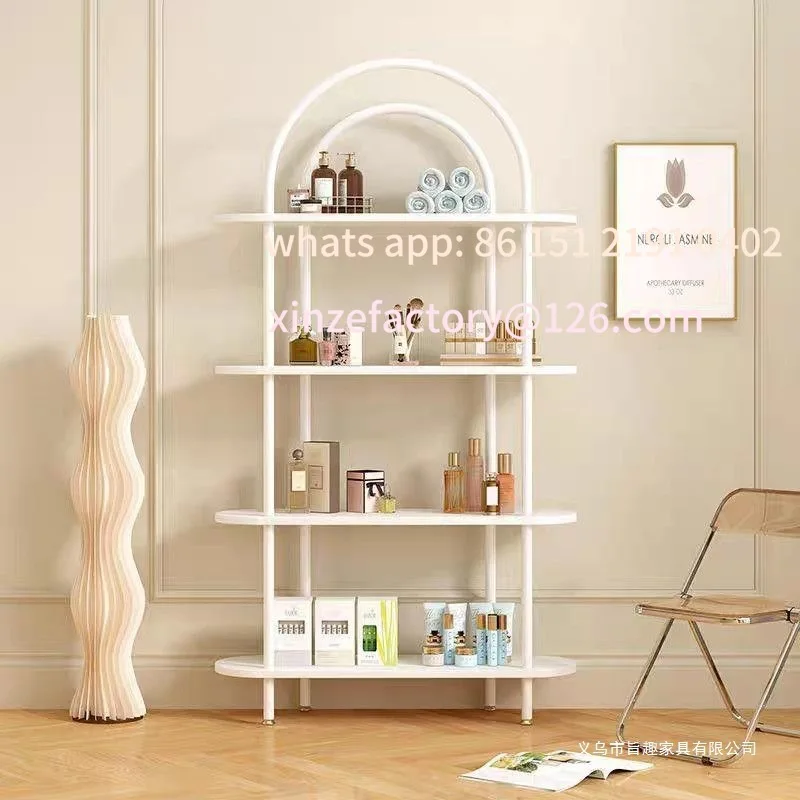 

Customizable Cosmetics Light Luxury Display Shelf Product Cabinet Nail Salon Shelf Display Cabinet