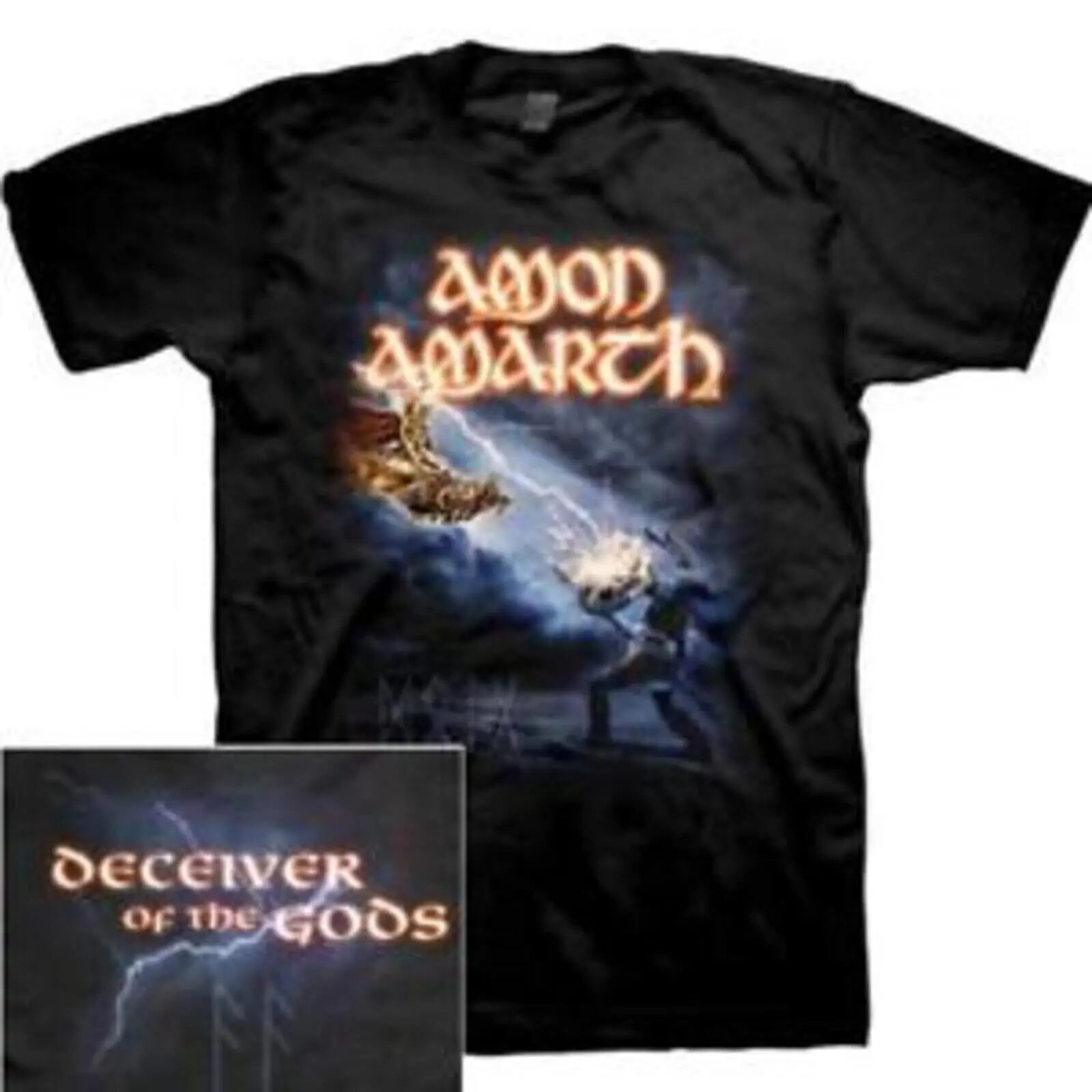 AMON AMARTH cd cvr DECEIVER OF THE GODS Official SHIRT LAST SMALL New OOP surtur