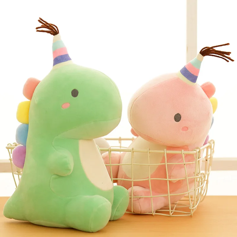 

New 20-50cm Super Soft Lovely Dinosaur Plush Doll Cartoon Stuffed Animal Dino Toys for Kids Baby Hug Doll Sleep Pillow Home Deco