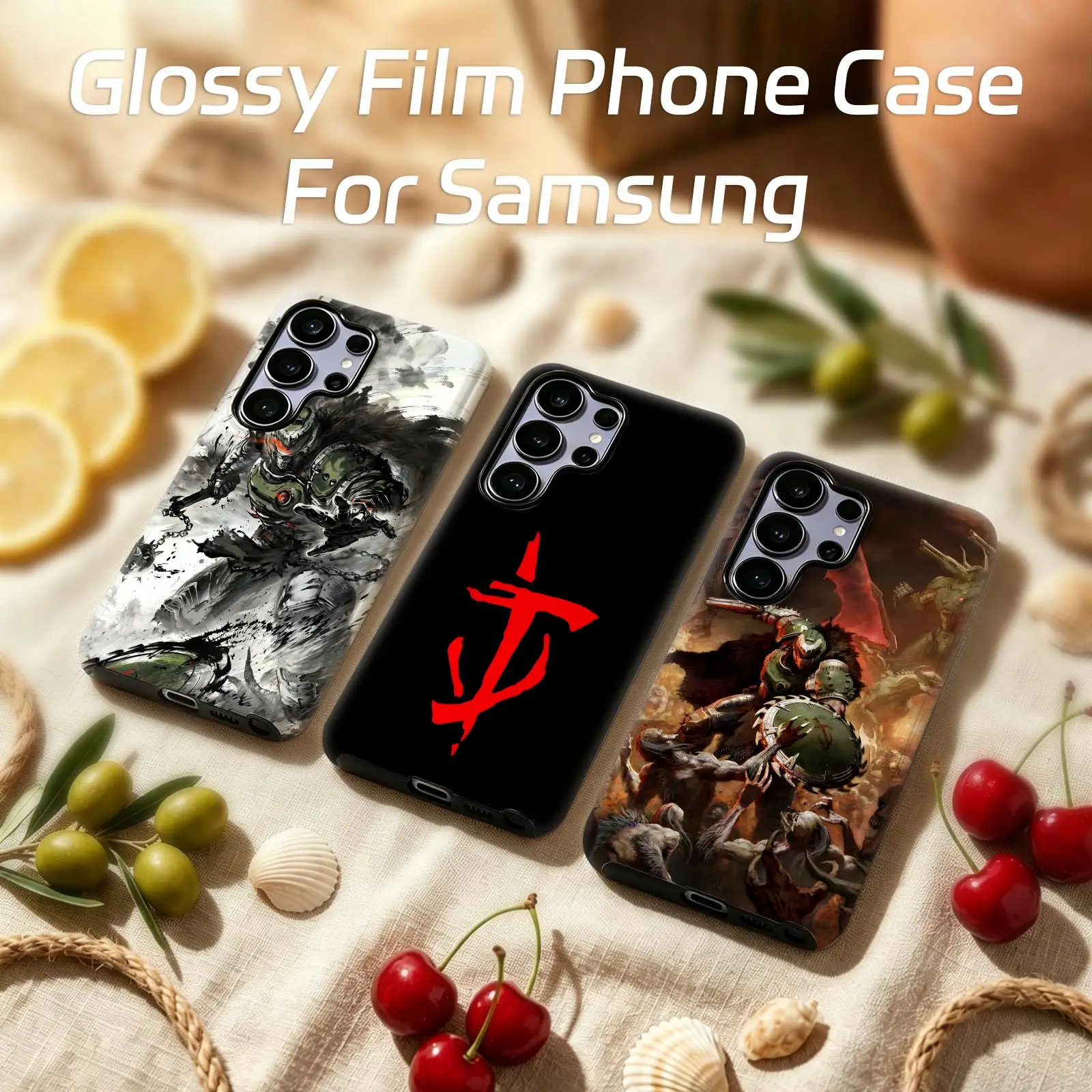 HOT GAME DOOM  Phone Case For Samsung Galaxy S26 25 S24 S23 S22 S21 Ultra Glossy Film Phone Case