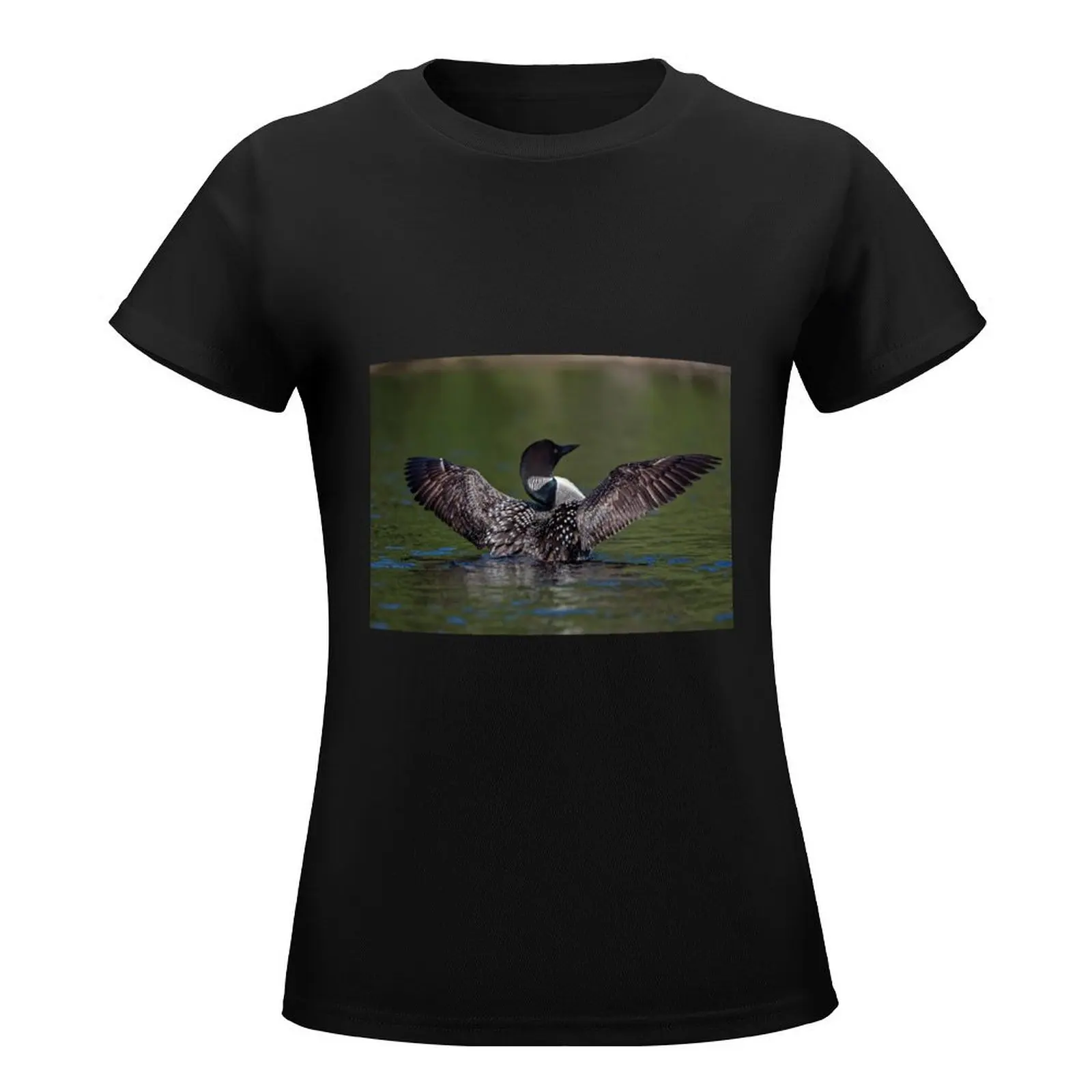 Loon spreading it's wings T-Shirt cute clothes vintage clothes t shirt dress Women