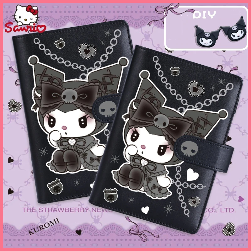 anime sanrio cinnamoroll caderno kawaii para criancas kuromi desenhos animados ledger mao menina bonito alta beleza estilo ins diario de estudante presente 01