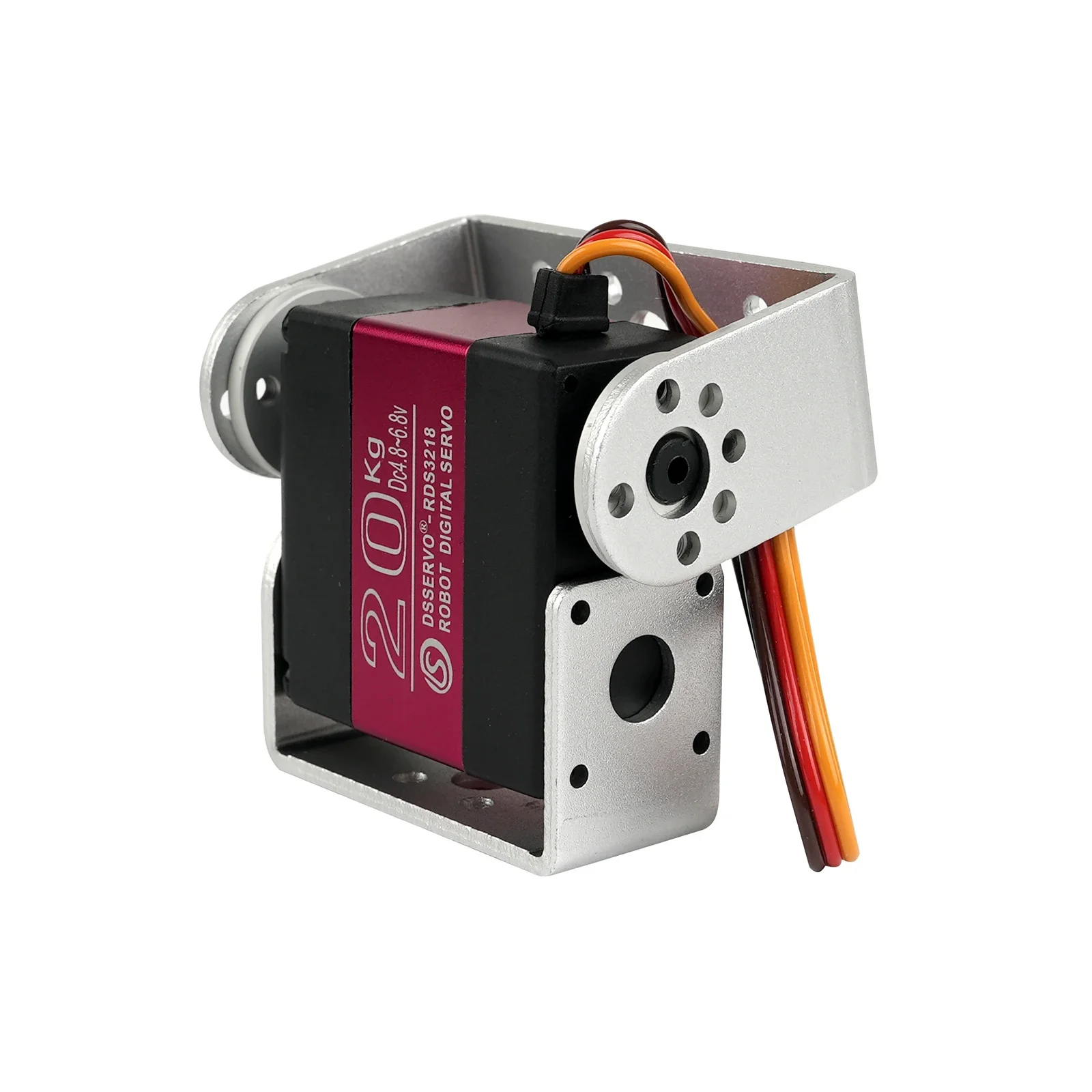 RDS3218 Servo Metal Gear digitale da 20 kg 180/270 gradi IP66 impermeabile con supporto a U per robot per auto RC fai da te
