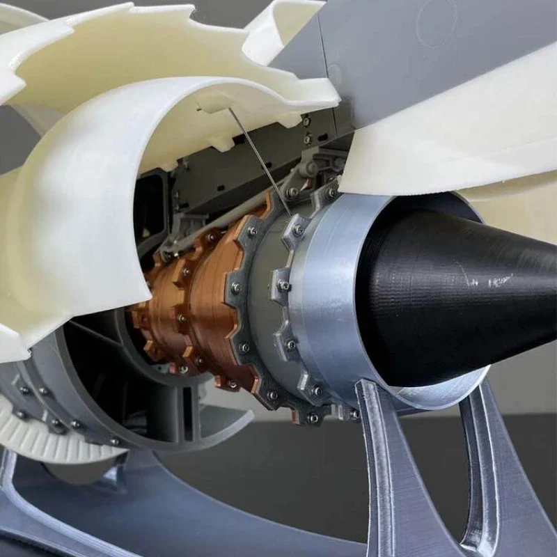 Trent900 Turbofan 65cm Engine Model 3D Printing Altitude Simulation Aircraft Engine Model Collection Aviation Essentials