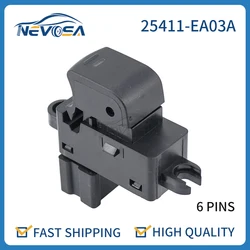 Nevosa 25411-EA03A Car Power Window Control Switch Single Button For Nissan Murano Teana Qashq 25411EA03A 25411-EA00A 25411EA00A
