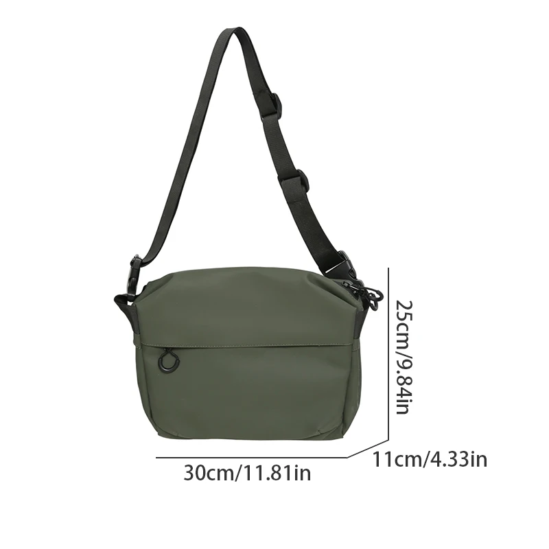 حقيبة كتف رجالية، حزام كتف قابل للتعديل، سحاب إغلاق، حقيبة كروس عتيقة، حقيبة بريد #6