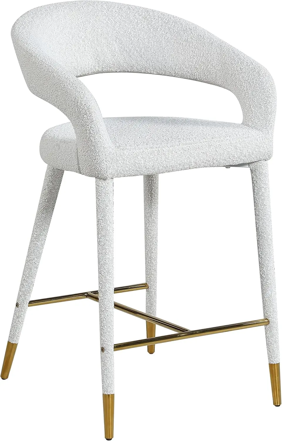 542Cream-C Destiny Collection Modern | Contemporary Upholstered Counter Stool, Cream Fabric, 21.5