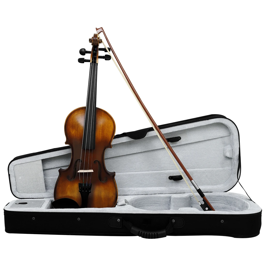 M MBAT الكمان 4/4 3/4 مجموعات كمان من الخشب الصلب مع حافظة القوس سلاسل الكتف الراحة موالف فريتس ملصق هدية ملحق