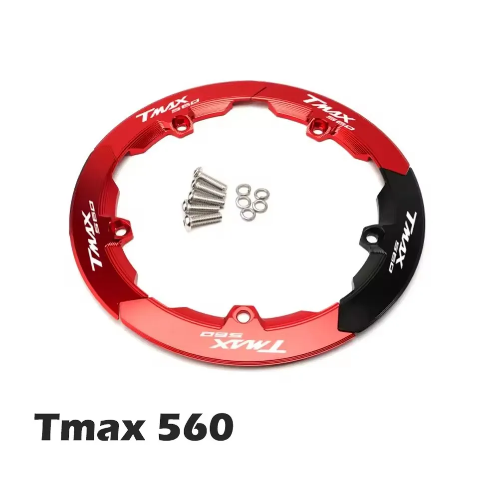 

Scooter Part For Yamaha T-MAX 560 Tmax 560 2020 -2023 2022 Aluminum Transmission Belt Pulley Cover Available TMAX560 Accessories