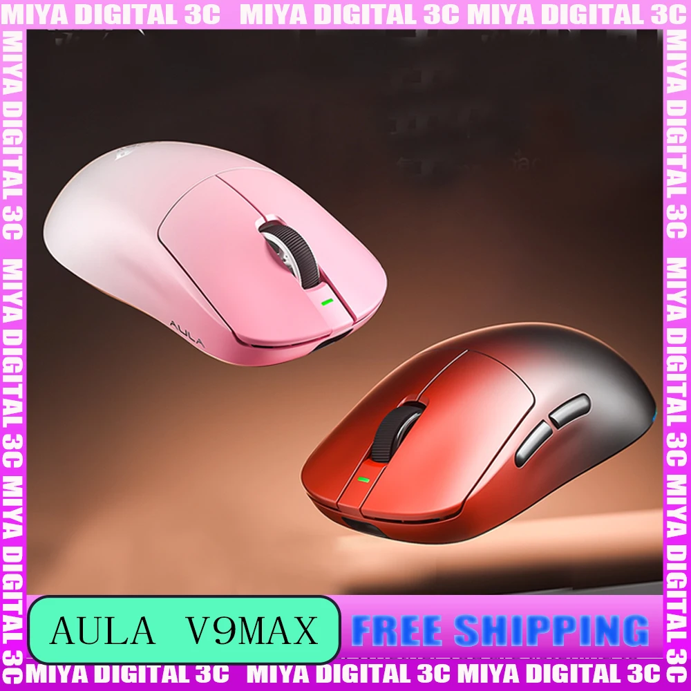 

AULA V9 MAX Беспроводная мышь Bluetooth PAW3395 Dual 8k 26k DPI Игровая мышь для киберспорта Настольный ноутбук Офисный ПК Аксессуар FPS