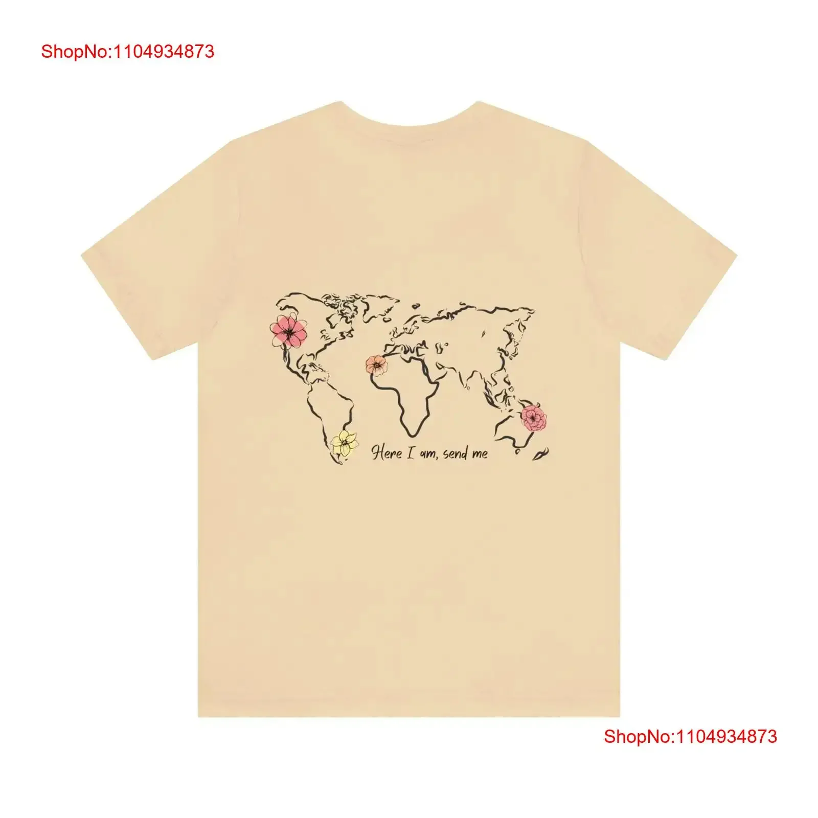 

Here I Am Send Me T Shirt Isaiah 6 8 vintage Washed Slightly graphic designer clothes Top For Everyday Wear homme Stretched