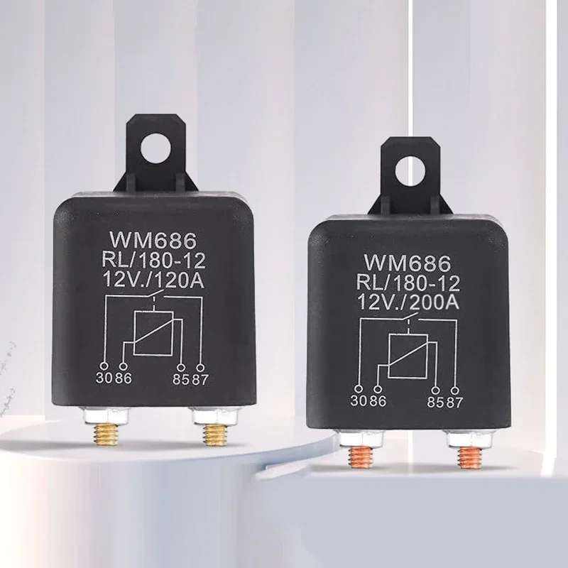 DC 12V 24V 100A 120A 200A WM686 Relay 4 Pin Normal Open Car Starter Relay For Battery ON/OFF Split Charge Relay Switch