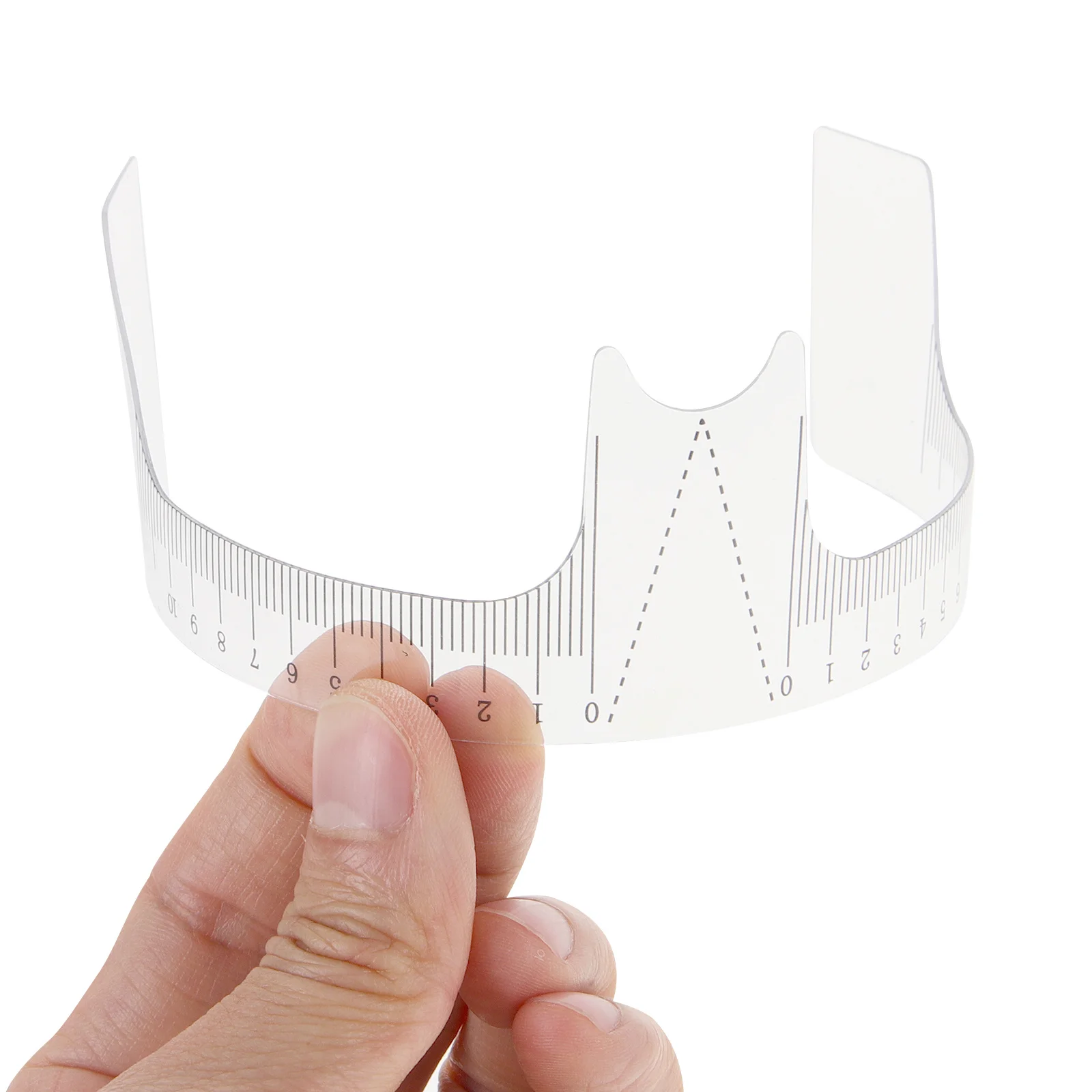 5 stuks plastic wenkbrauwliniaal meetvorm tatoeëren stencil wenkbrauw tattoo vormgeven tool duurzame praktische accessoires