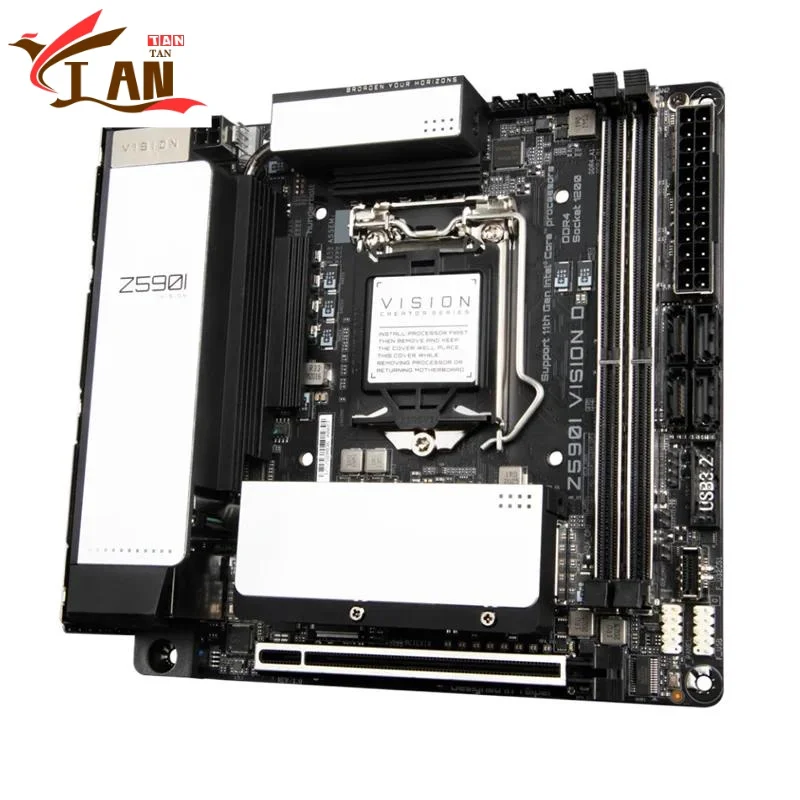 

Для Z590I VISION D материнская плата 64 ГБ M.2 LGA 1200 DDR4 Mini-ITX Z590 материнская плата 100% протестирована, полностью работает TAN