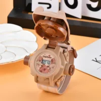 2024 nuevo reloj de proyección de unicornio lindo de dibujos animados de Anime con múltiples patrones para elegir reloj con linterna para niños y niñas