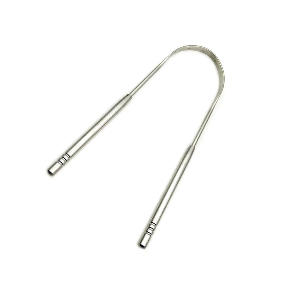 

Stainless Steel Tongue Scraper 13x95x05cm Professional Grade Tool for Removing Bacteria Freshening Breath Improving Taste
