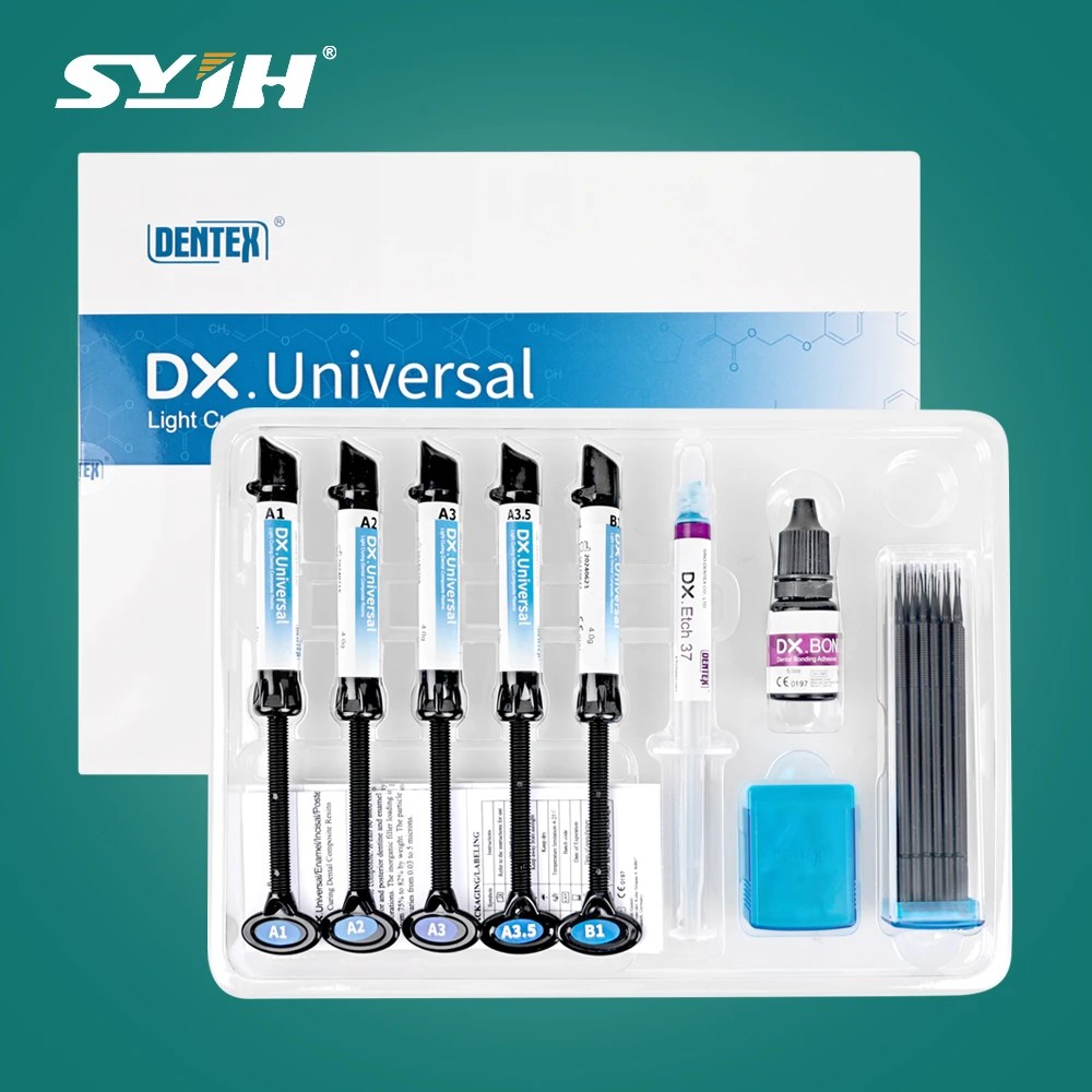 

DENTEX Dental Curing Light Glue Kits Universal Composite Resin/Adhesive Bonding/Etch Gel Kit Orthodontic Bracket Adhesive Teeth