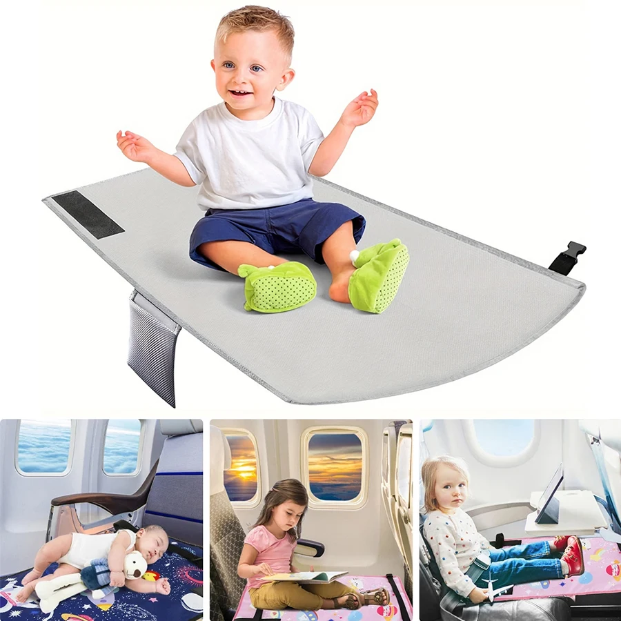 Kids Airplane Footrest Toddler Bed Airplane Seat Extender Leg Rest for Kids Portable Travel Baby Airplane Bed Foot Rest Hammock