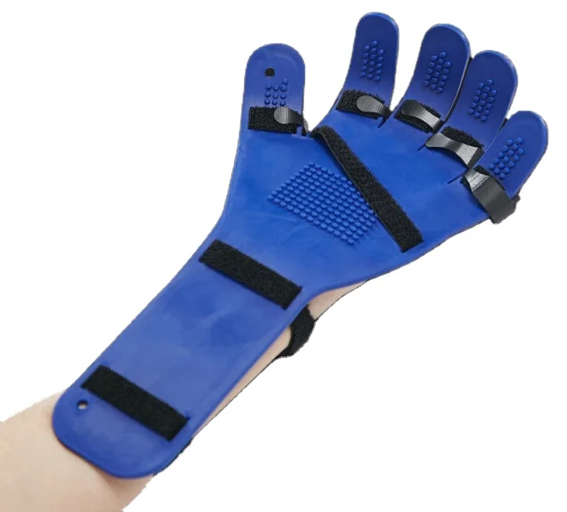 Attrezzatura per l'allenamento riabilitativo per ictus Emiplegia Piastra per mani e polsi Ortesi per dita Fissatore a sfera per mano