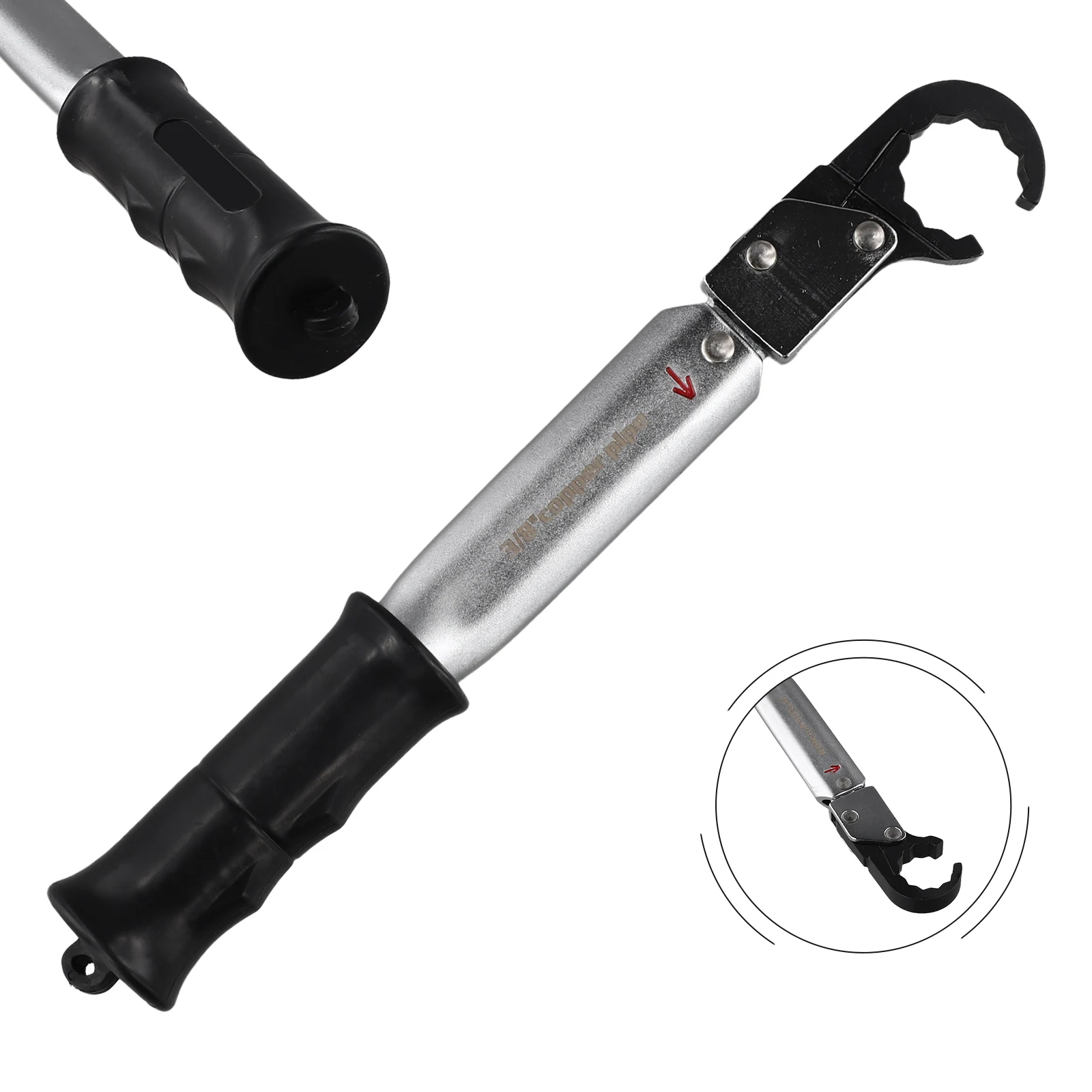 1pc Ratchet Torque Wrench Featuring Open End for Precise Torque Application in Air Conditioner and Car Repair Tasks