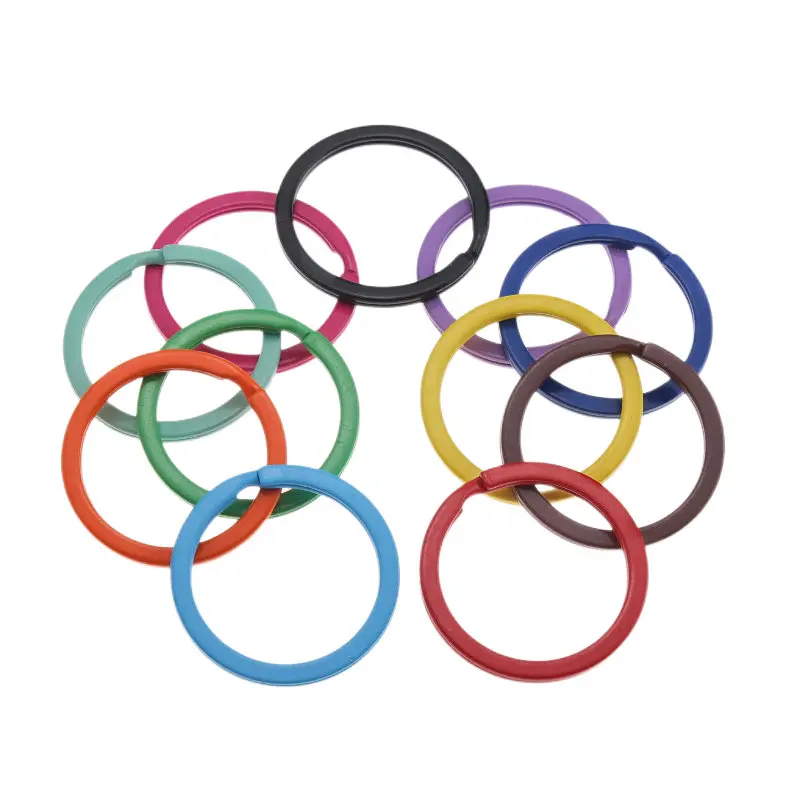 5-25PCS 30mm Multicolor Metal Key Chains Split Ring Never Fade High Quaility Key Rings Fit Bag Keychain DIY Accessories Material