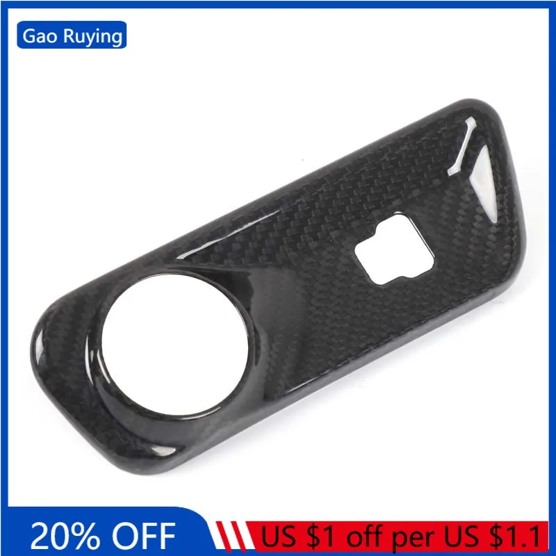 

Gao Ruying для Alfa Romeo Tonale 22-24 из настоящего углеродного волокна, панель прикуривателя, декоративная крышка, аксессуары для интерьера автомобиля