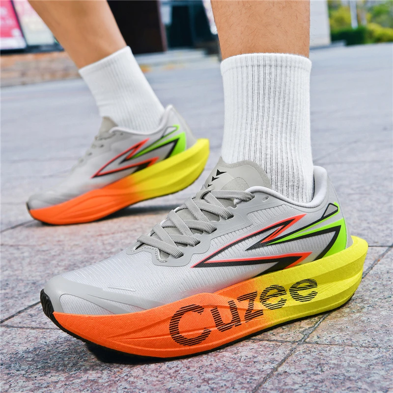 Men's Running Shoes Luxury shoes Breathable Mesh Off-road Cushioning Trainer Shoes Couple Outdoor Sneakers Race Non-Slip Fashion