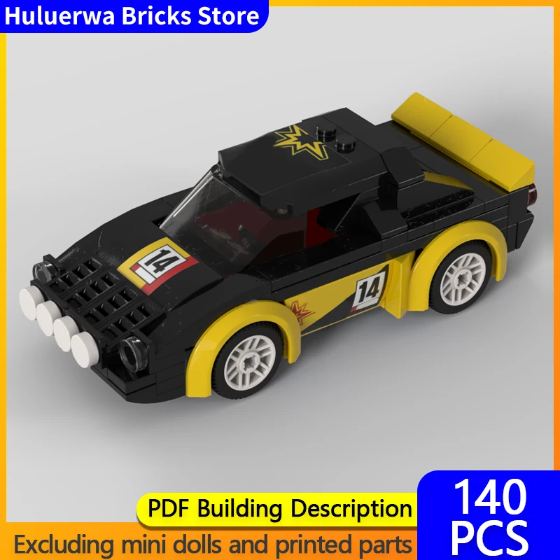 

Модель скоростного гоночного автомобиля MOC, строительные кирпичи Stratos, раллийный гоночный автомобиль, модульная технология, детские праздничные подарки, сборка игрушек, костюм