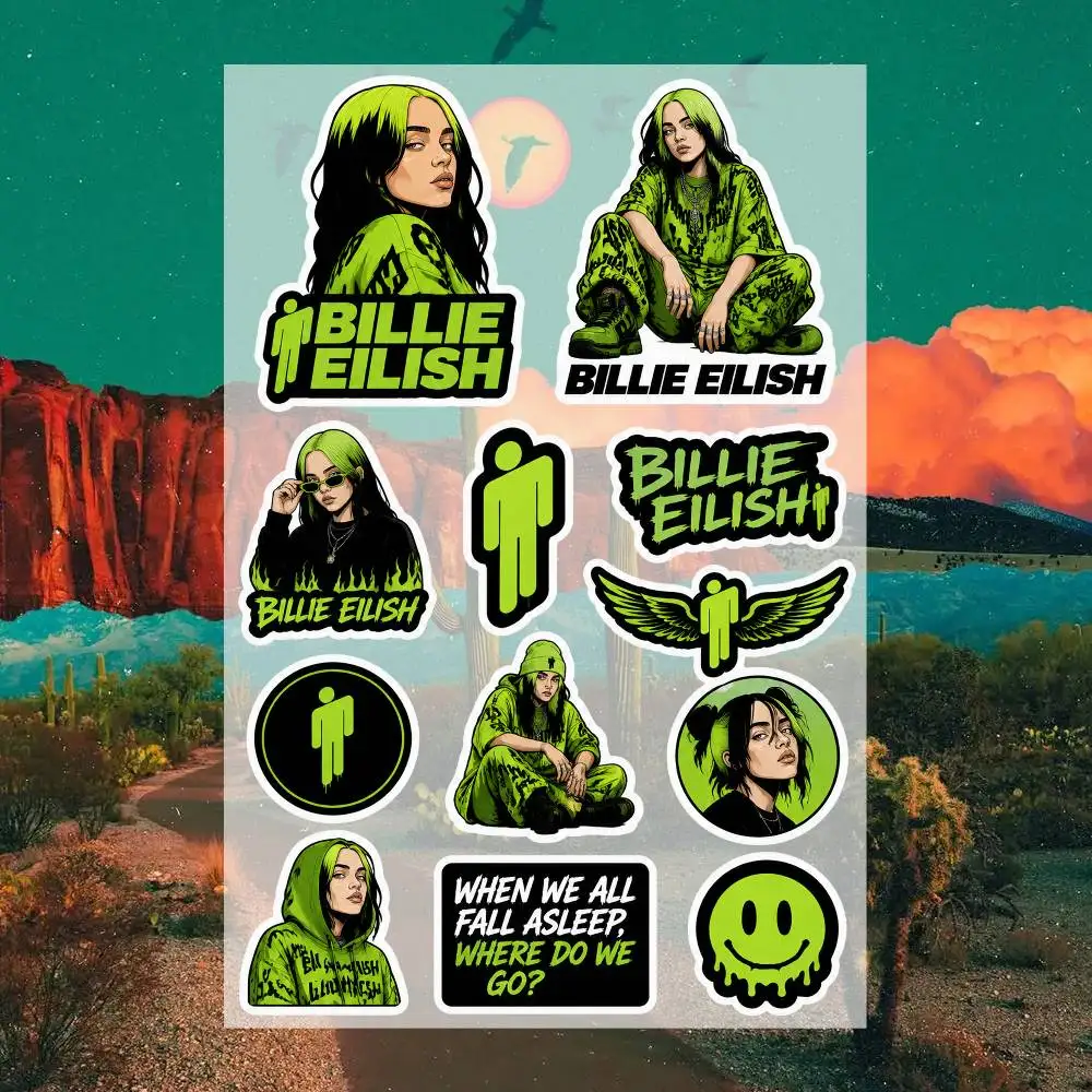 B-illie  Decal Set High Quality Printed and Cut Stickers Motorcycle Sticker view 2