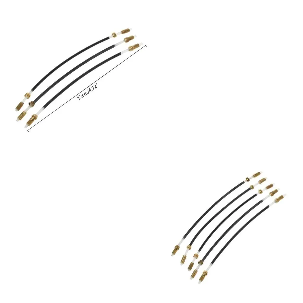 Q39E Violin Gut Cord 5 Pieces 4/4 Fiddle Non-slip Tailgut Tailcord with Brass Screws