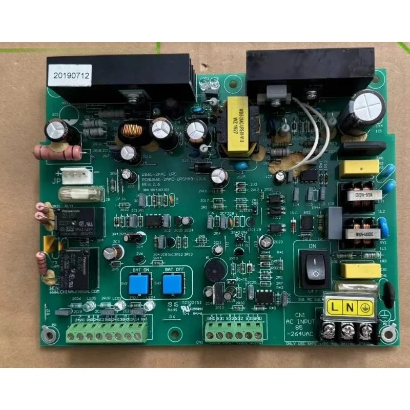 

Запчасти для платы бесперебойного питания лифта Mitsubishi WS65-2AAC-UPS ZUPS01-001 1AAC-85-264VAC