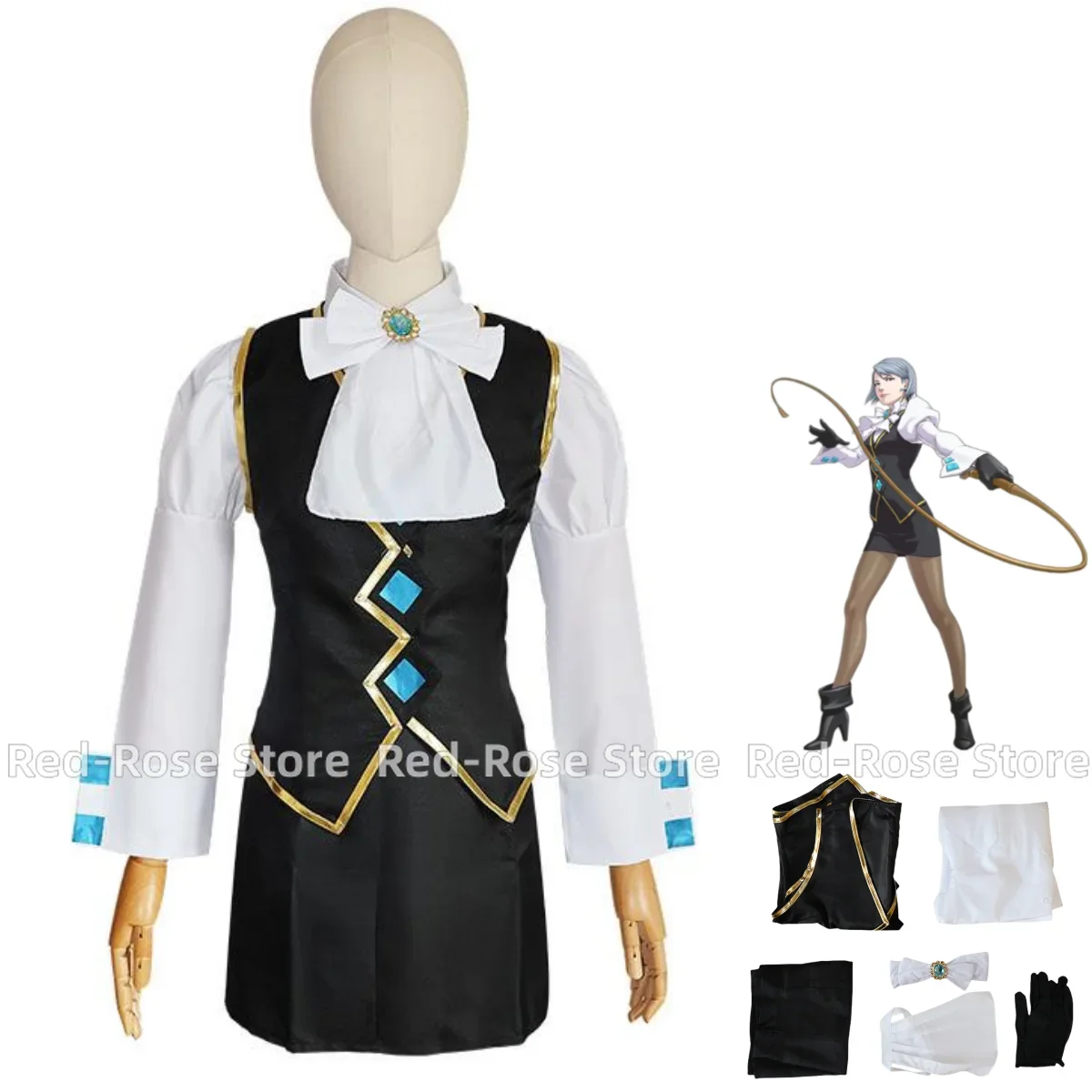 

Игра Ace Attorney Investigations: Miles Edgeworth Mei Karuma Franziska Von Karma Косплей Костюм Рабочая униформа