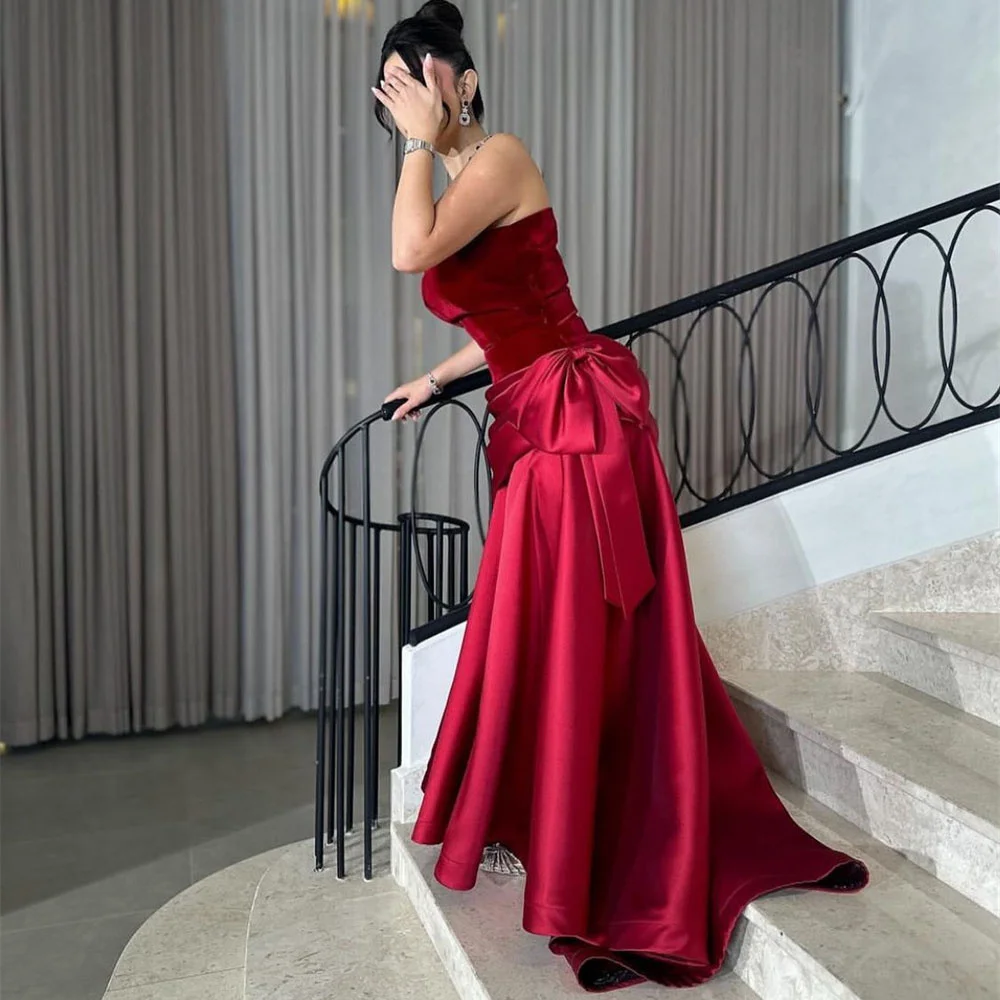 فستان ROYET كلاسيكي بدون أكمام حورية البحر رسمي طويل للحفلات المسائية للنساء بطول الأرض سويب تراين فستان حفلات مخصص