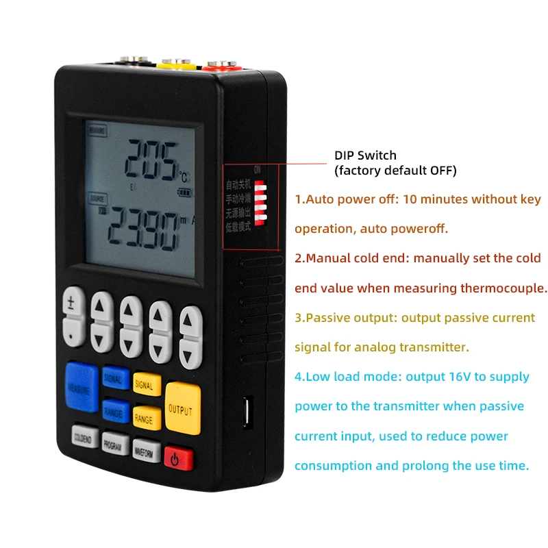 Source Signal Generator Adjustable Current Voltage 0-10V Simulator 4-20mA sinal Sources Transmitter Calibrator