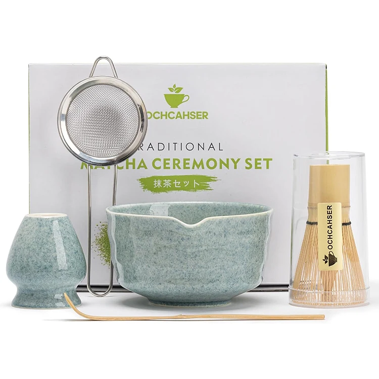 Low MOQ Matcha Tea Bay Set Custom Packaging Japanese Etiquette Matcha Box Set