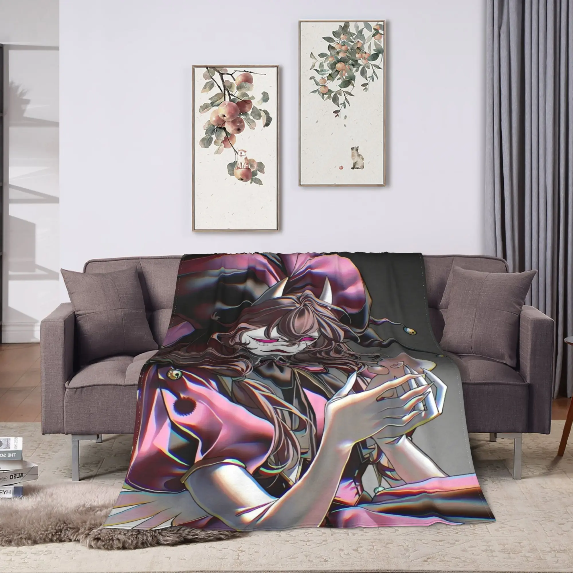 Super Warm Blanket Decorative The Freak Circus Throw Blanket  Flannel Bedspread For Couch Chair Sofa Bed Novelty Sofa Bed Cover