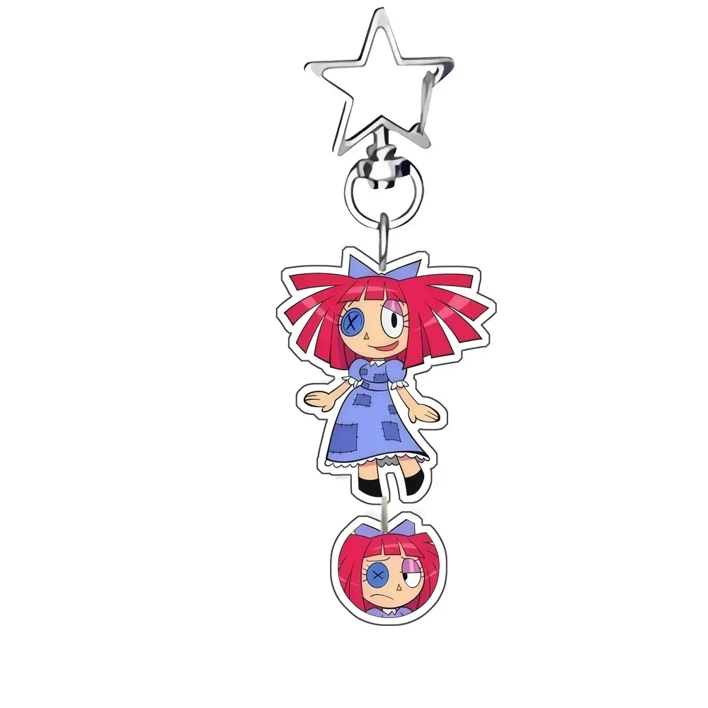 Anime für TADC Pomni Jax Ragatha Zooble Caine Peripherie-Accessoires 5cm Acryl-Schlüsselanhänger Benutzerdefinierte Cartoon-Rucksackanhänger Exquisites Geschenk – Detail 4