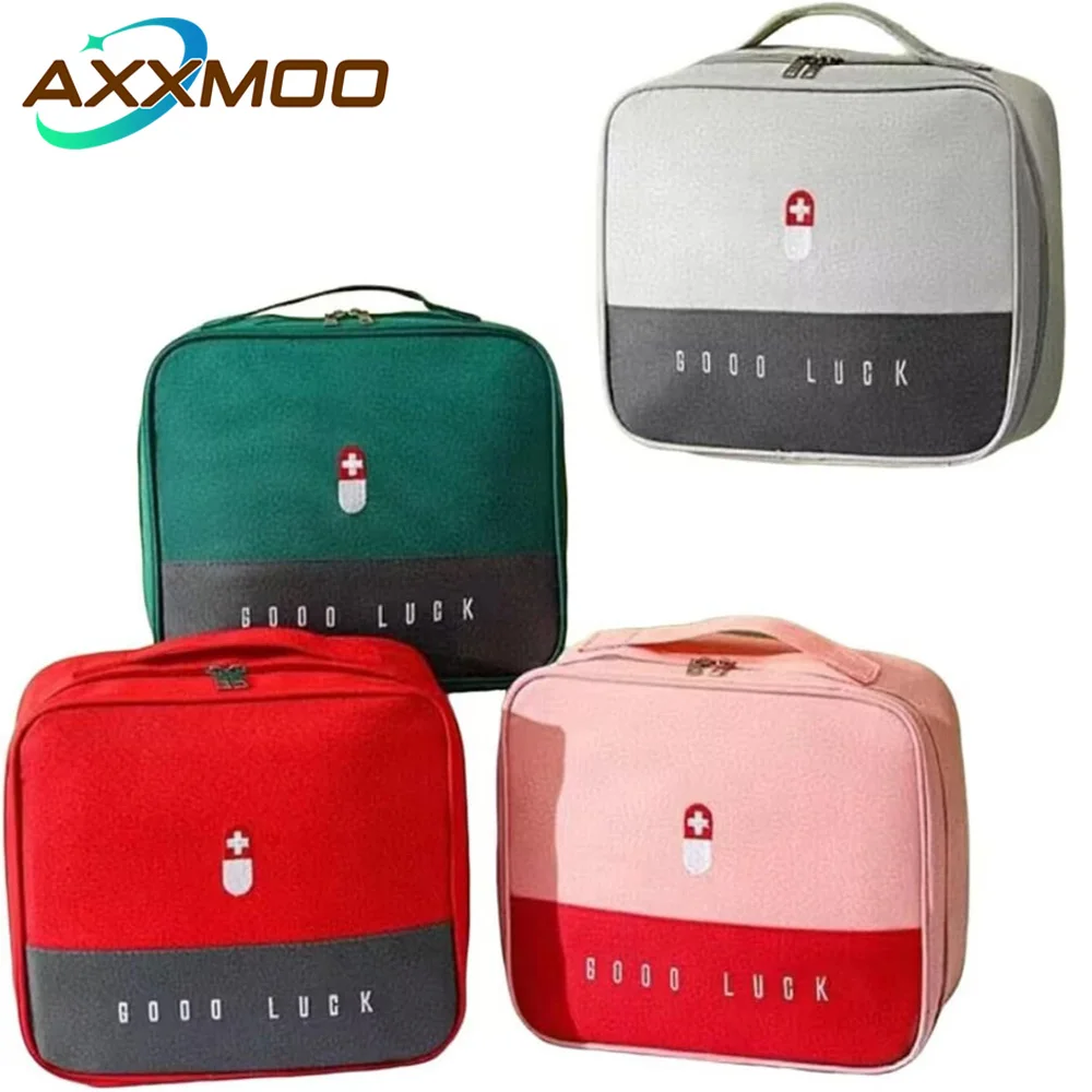 1PCS Portable Red First Responder Bag, Lightweight Emergency Medicine Organizer for Travel, Outdoor, Sports, Pet and Daily Use