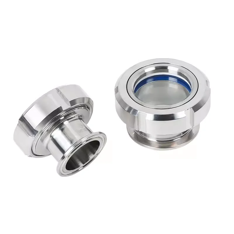 SAP SS304 Clamp union sight glass Stainless steel round tank view glass with clamp connection 1.5