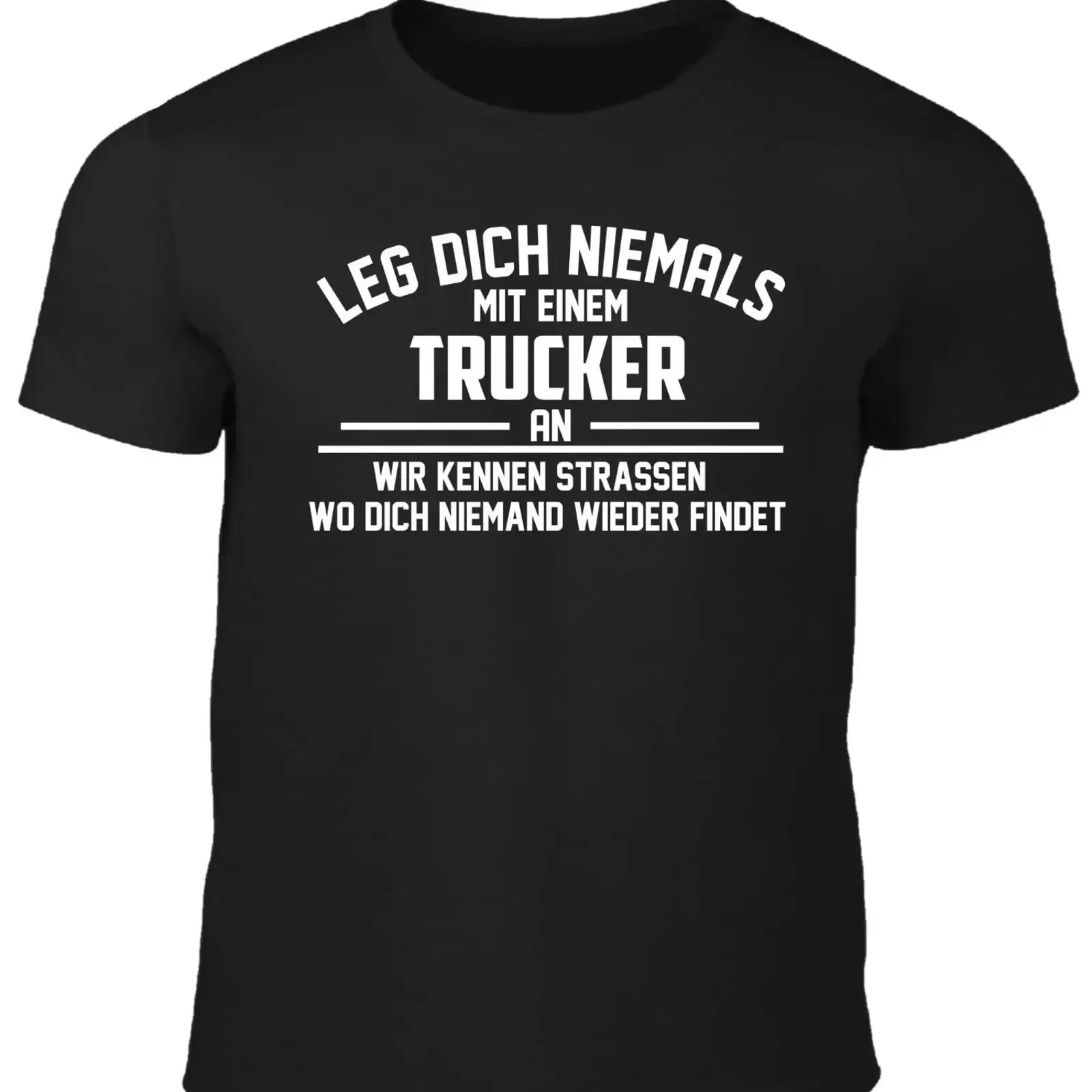 Fun T Shirt for Men Never Mess with a Trucker funny profession truck driver vintage Washed Unisex Soft Versatile Breathable