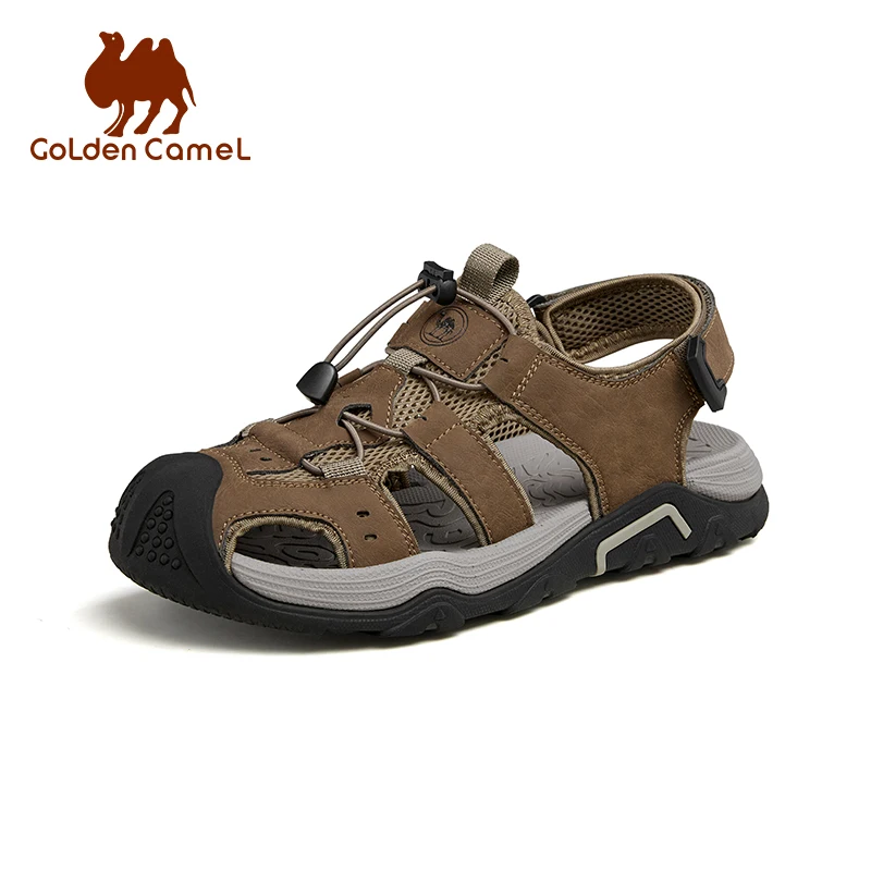 GOLDEN CAMEL Outdoor sandali da uomo antiurto freno in schiuma scarpe Casual pantofole scarpe da spiaggia per escursionismo pesca traspirante