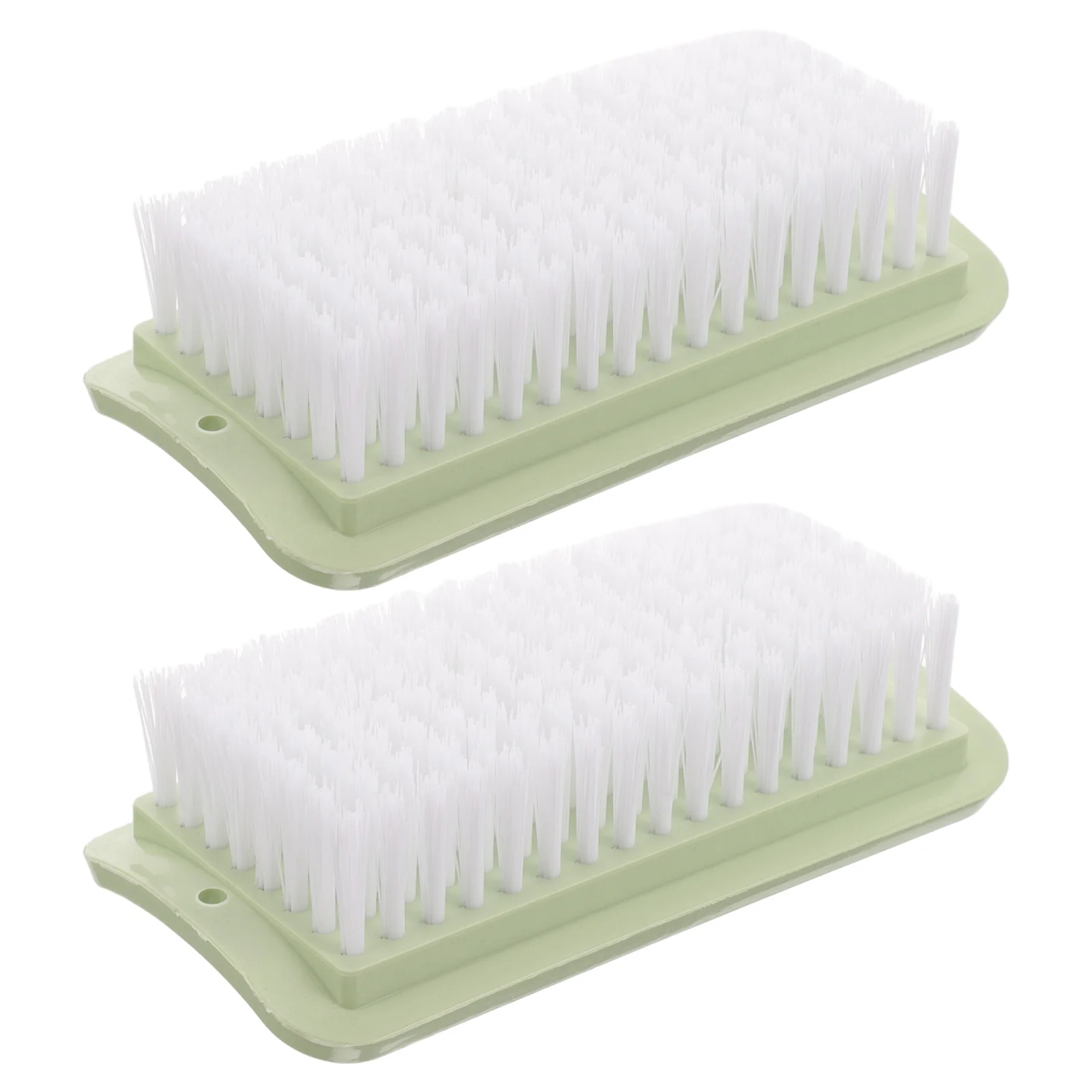 

2Pcs Cleaning Brushes for Shoes Clothes Bath Tub Home Kitchen PP Material Long Service Fine Bristles Rich Foam Hanging Storage
