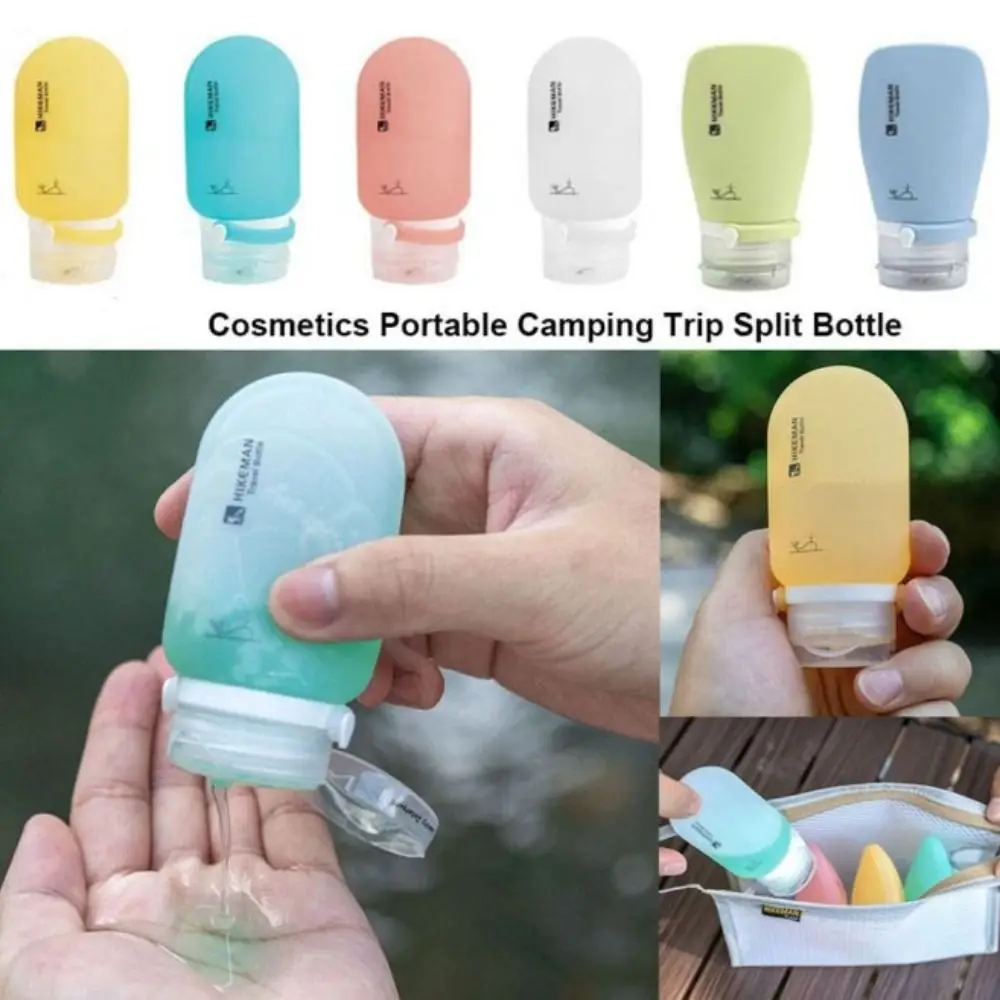 Nouveau cosmétiques portables Camping voyage bouteille fendue 60ml en plastique anti-fuite bouteille rechargeable liquide cosmétiques bouteilles à presser