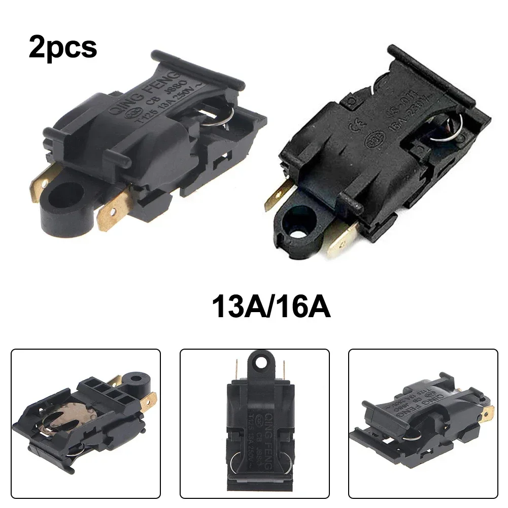 2PCS Electric Kettle Switch 2 Pin 13A 250V，16A 250V Switches Electric Kettle Thermostat Switch Steam Replacement Accessories