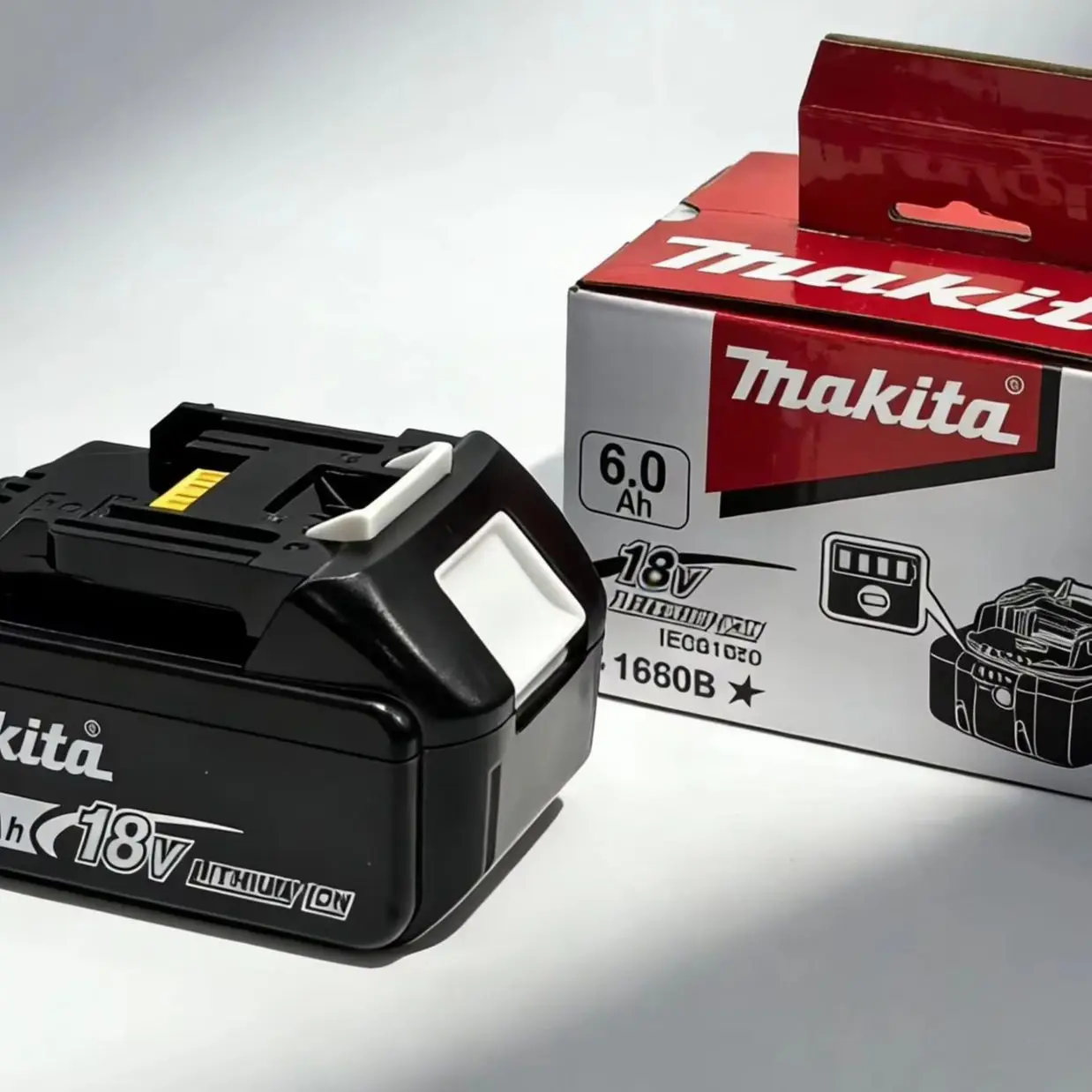 

Makita 18V Genuine 6Ah Lithium Battery Replacement for BL1860B BL1840 BL1830B BL1850B BL1850 BL1860 BL1815 - 100% Authentic